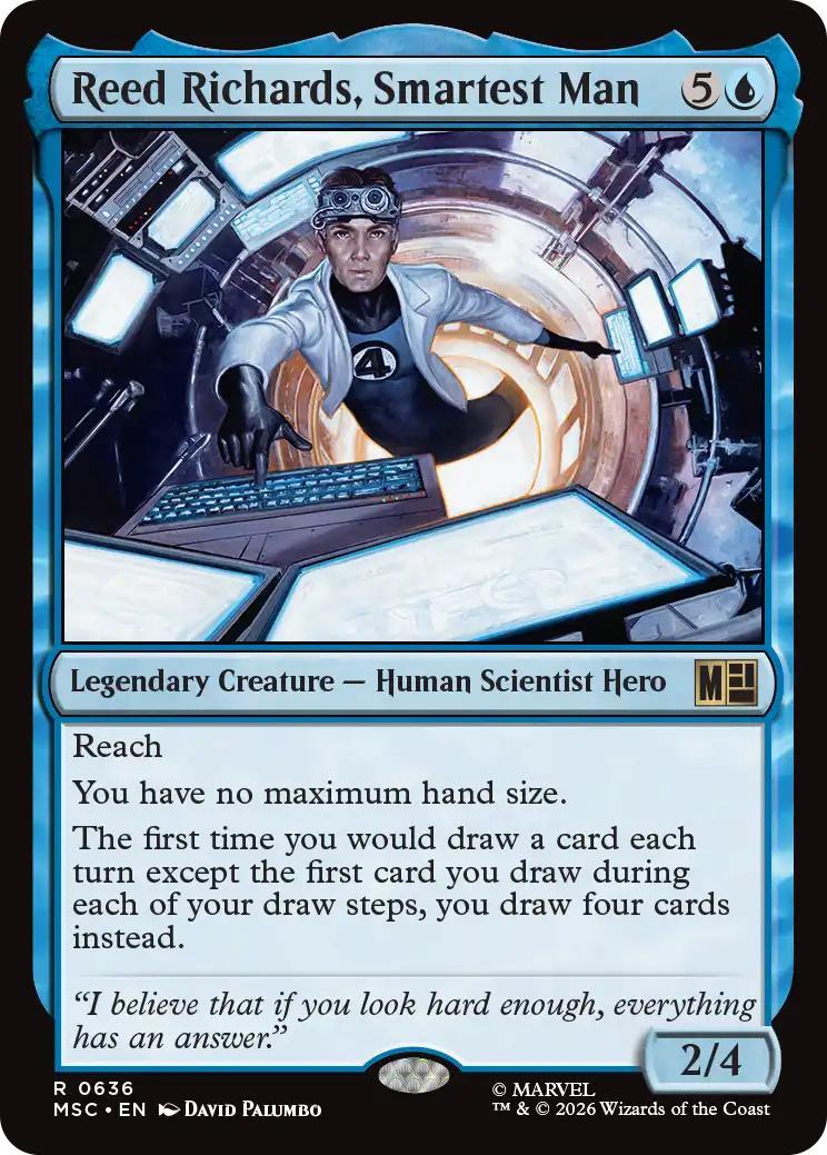 Reed Richards, Smartest Man [636] [Jumpstart] [Marvel Super Heroes: Commander] [Non-Foil]