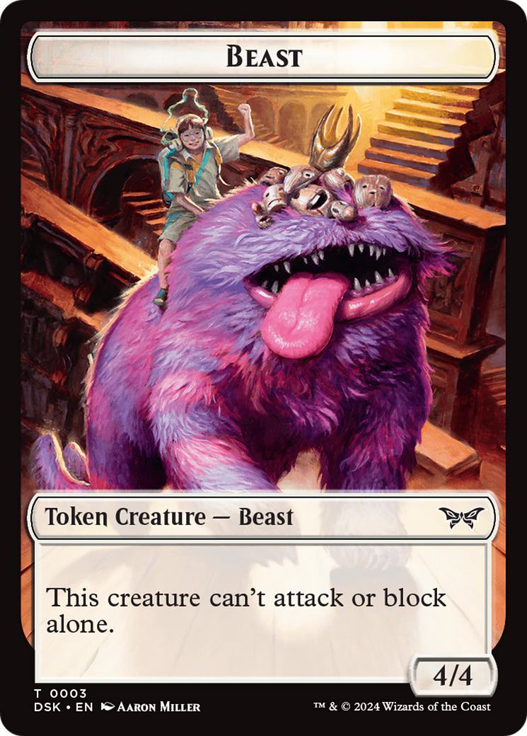Beast Token [03] [Duskmourn: House of Horror: Tokens] [Non-Foil]