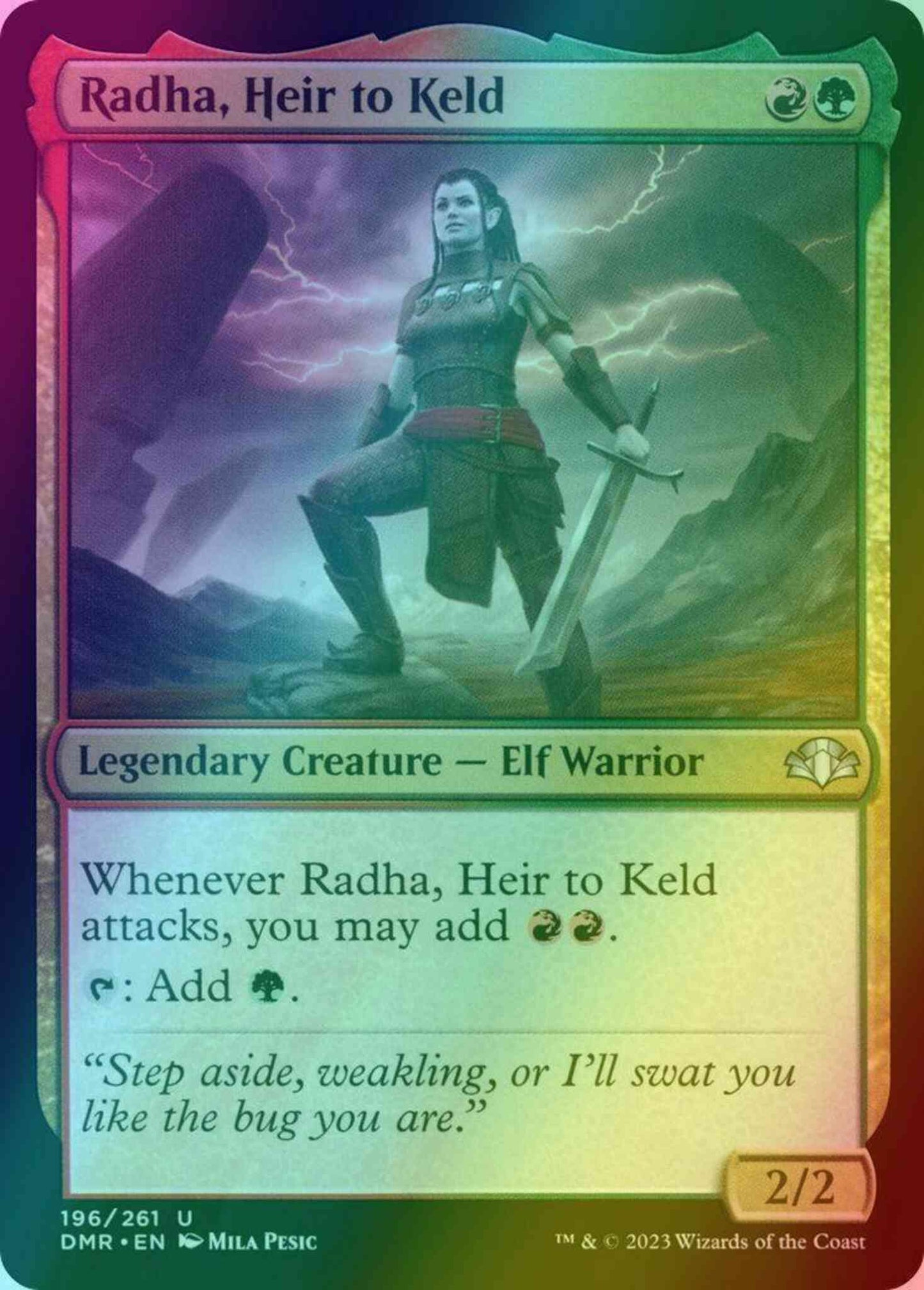 Radha, Heir to Keld [196] [Dominaria Remastered] [Foil]