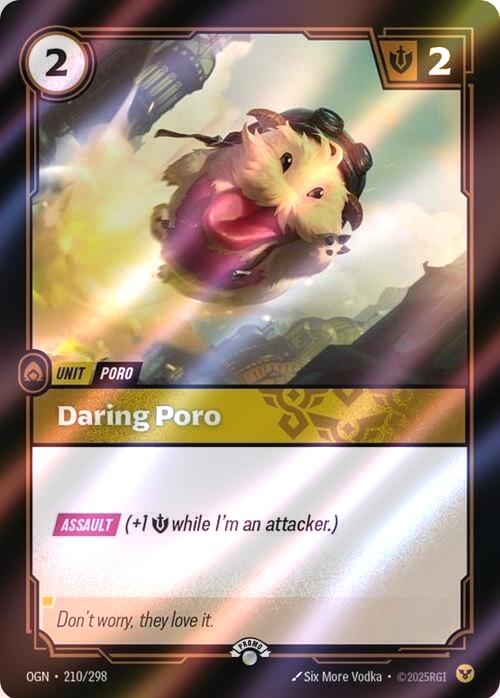 Daring Poro - 210/298 [Riftbound Organized Play Promotional Cards] [Foil]