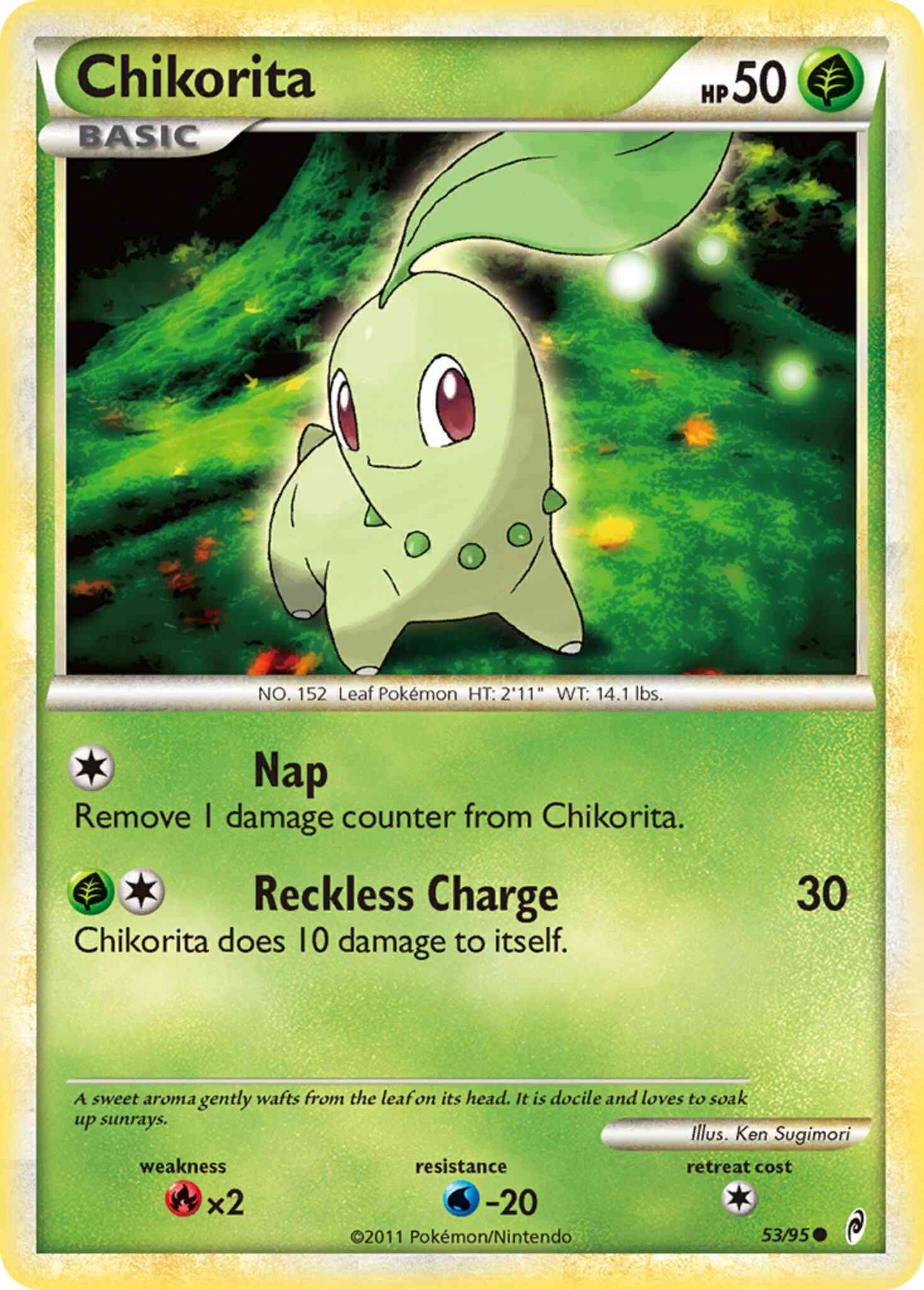 Chikorita - 53/95 - Common [col1-53] [Non-Holo]