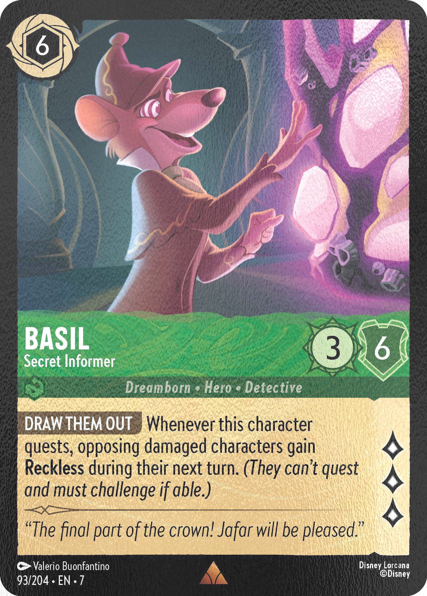 Basil - Secret Informer - 93/204 [Archazia's Island] [Cold Foil]