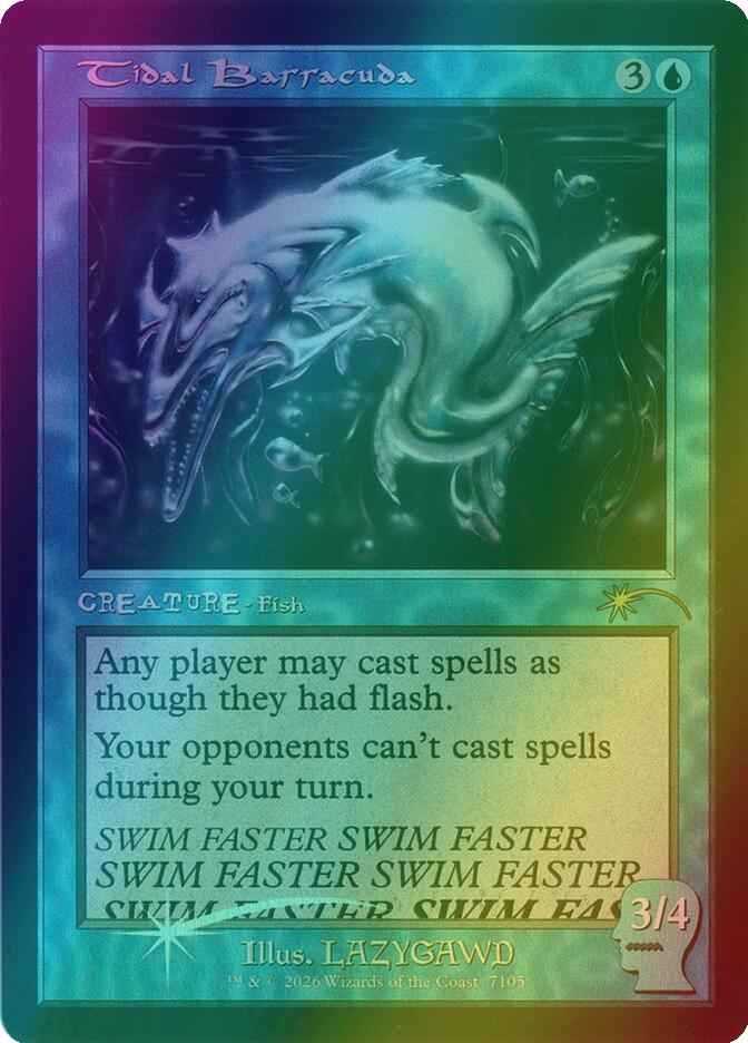 Tidal Barracuda [7105] [Retro Frame] [Brain Dead: Bonus Cards II] [Secret Lair Drop] [Foil]