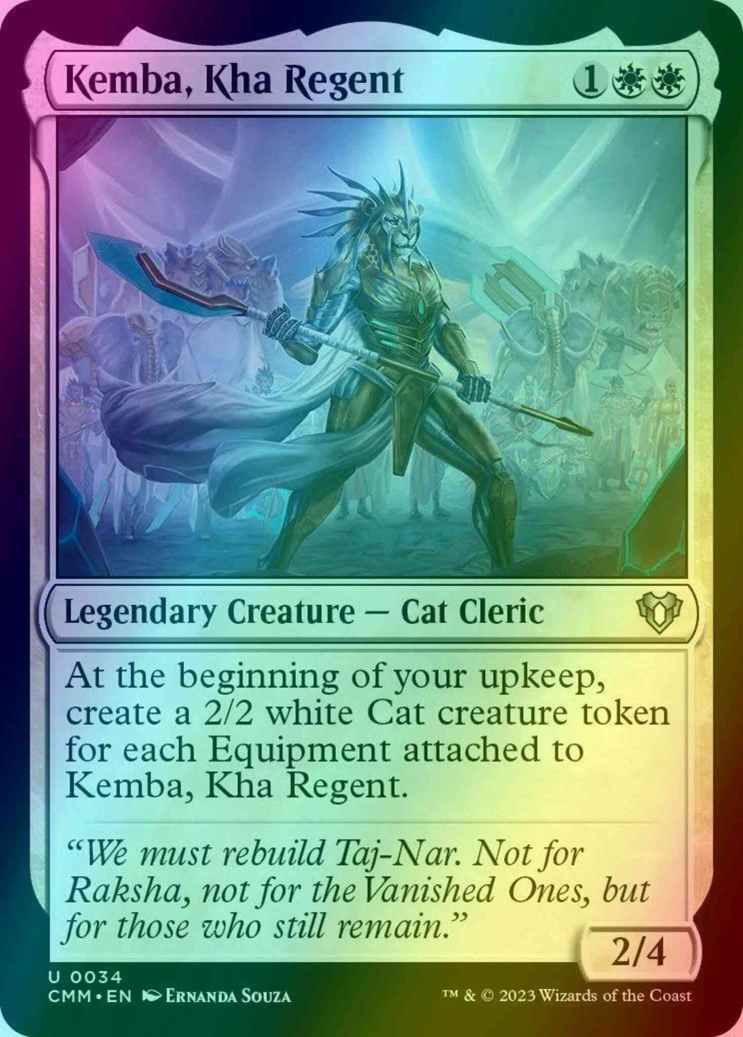 Kemba, Kha Regent [34] [Commander Masters] [Foil]
