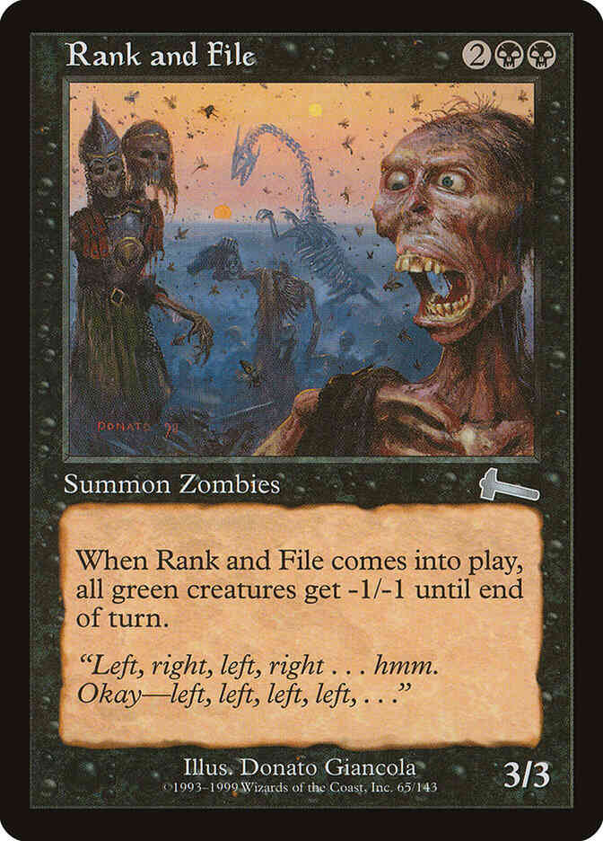 Rank and File [65] [Urza's Legacy] [Non-Foil]