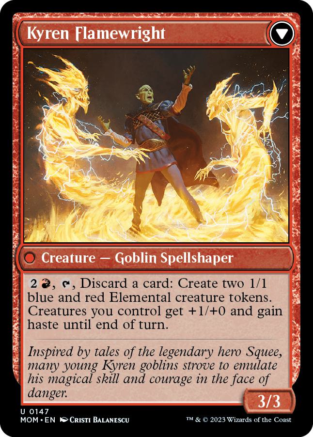 Invasion of Mercadia // Kyren Flamewright [147] [March of the Machine] [Non-Foil]