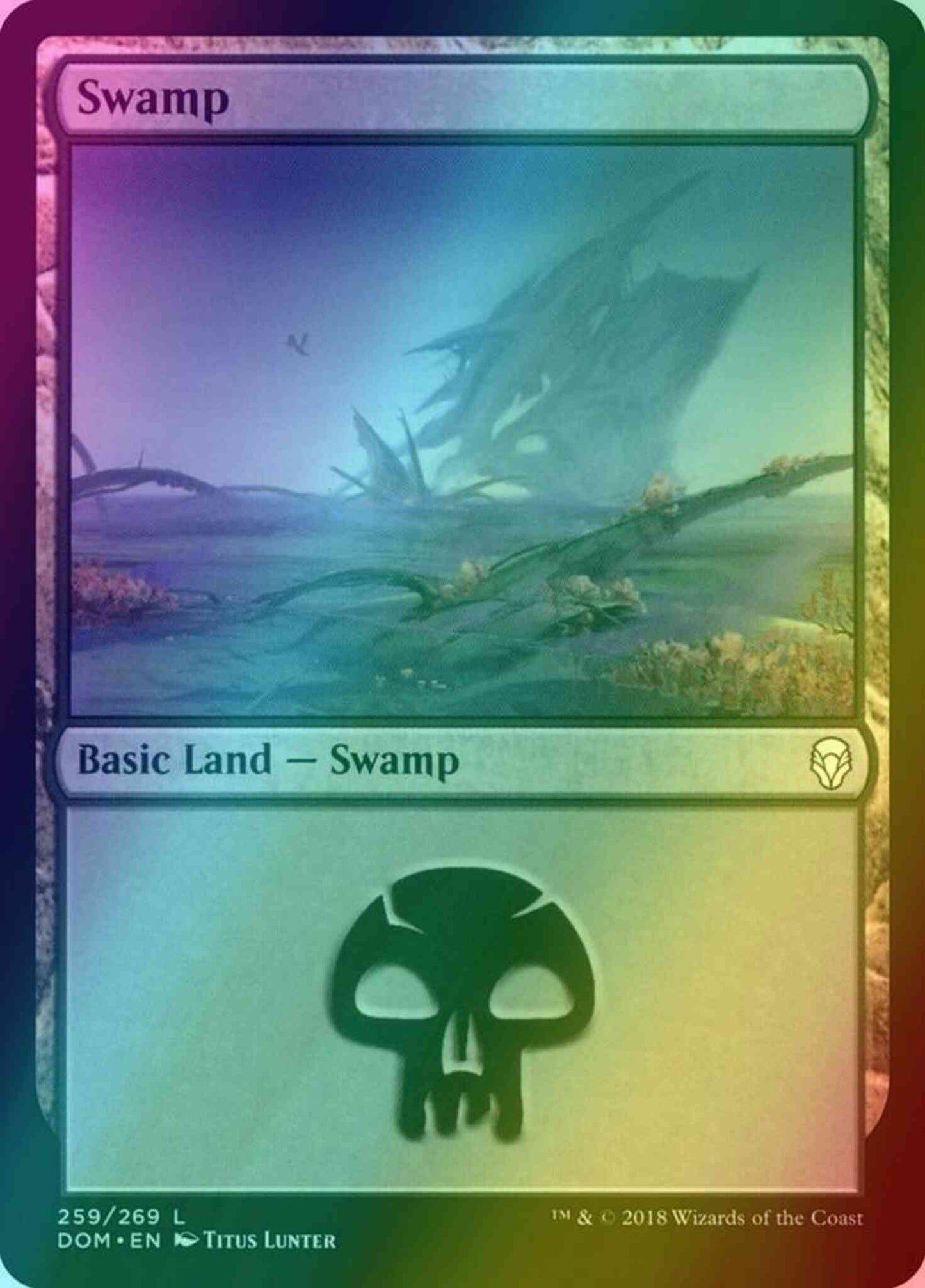 Swamp [259] [Dominaria] [Foil]