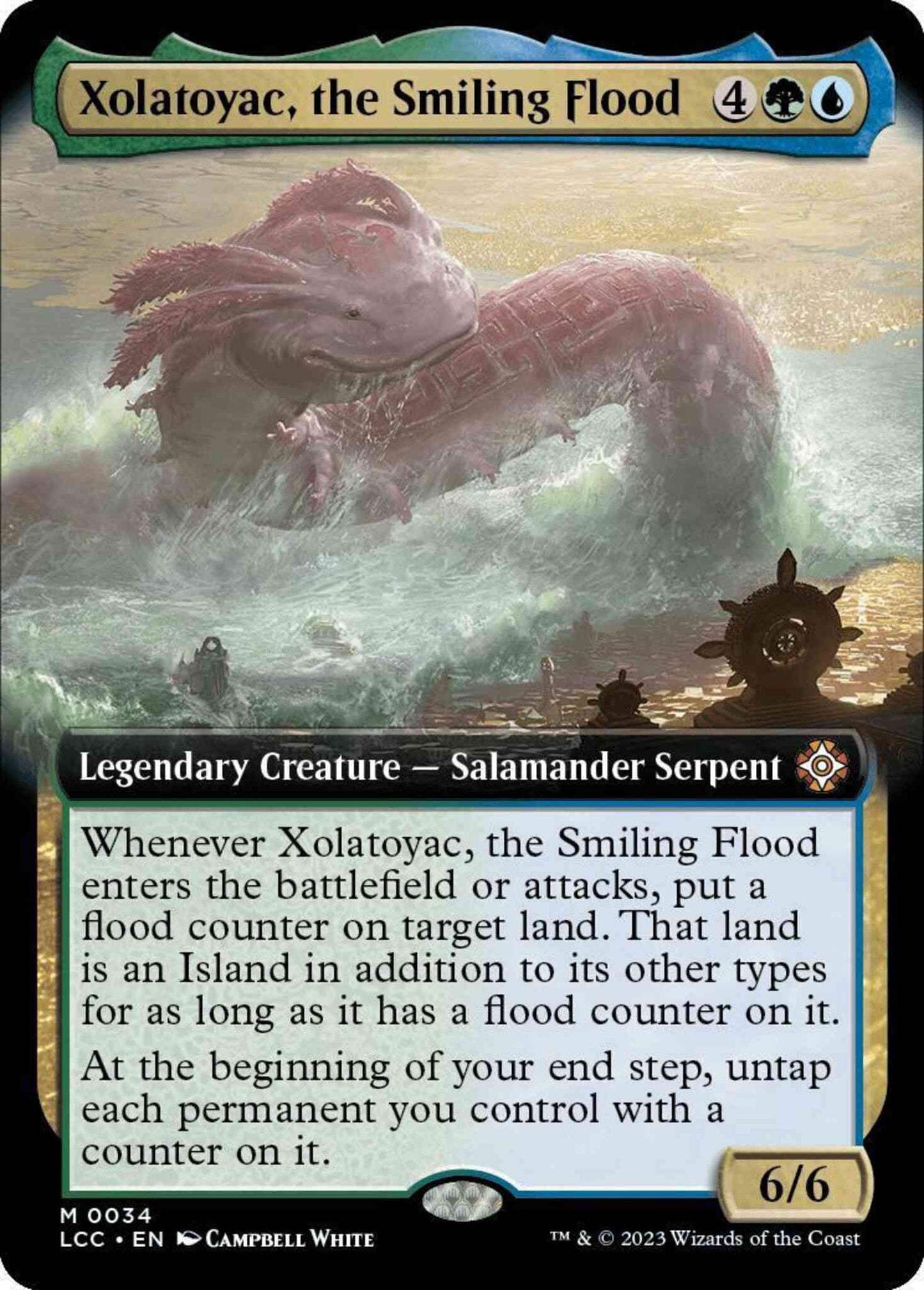 Xolatoyac, the Smiling Flood [34] [Extended Art] [The Lost Caverns of Ixalan: Commander] [Non-Foil]