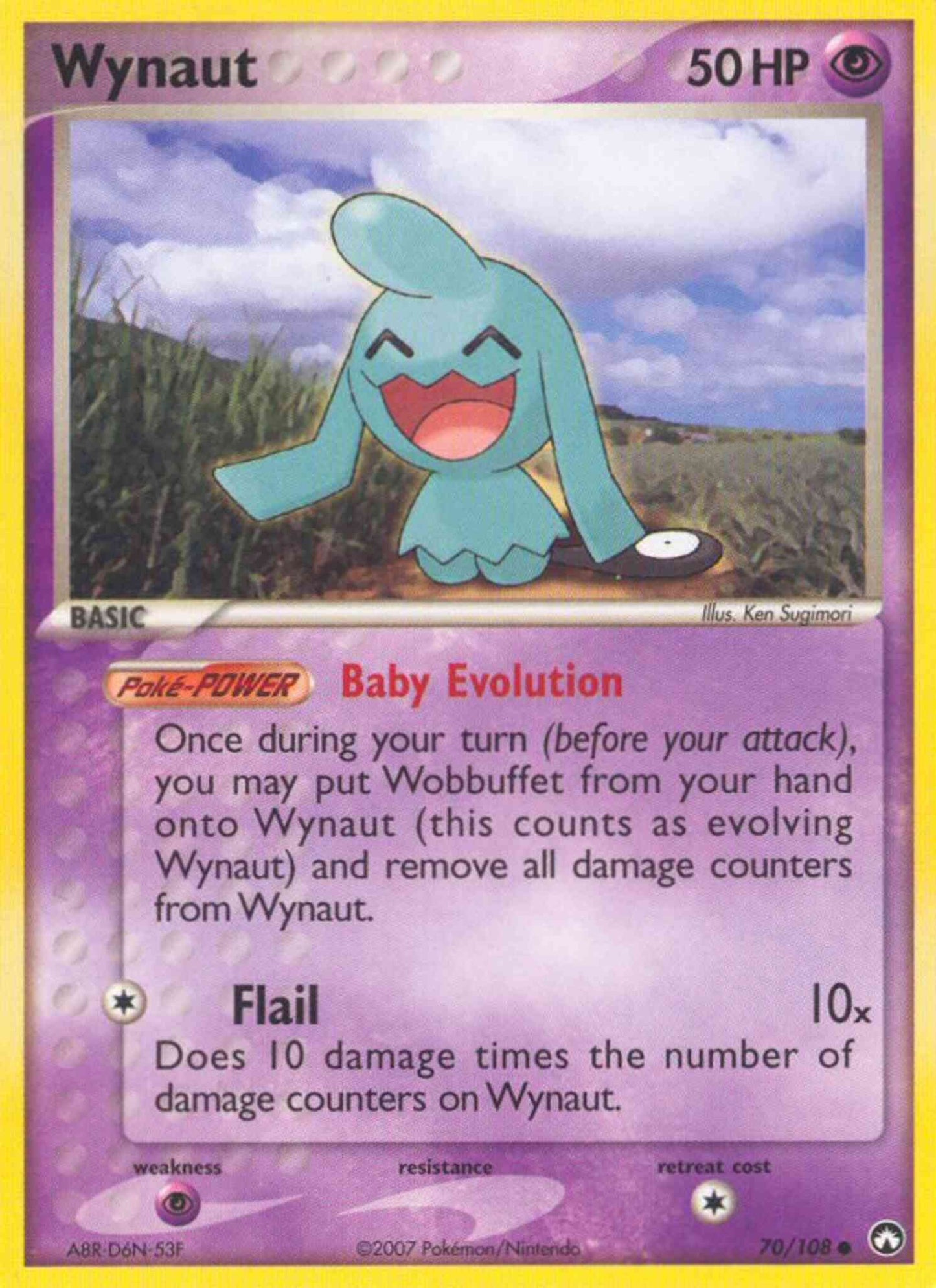 Wynaut - 70/108 - Common [ex16-70] [Reverse Holo]