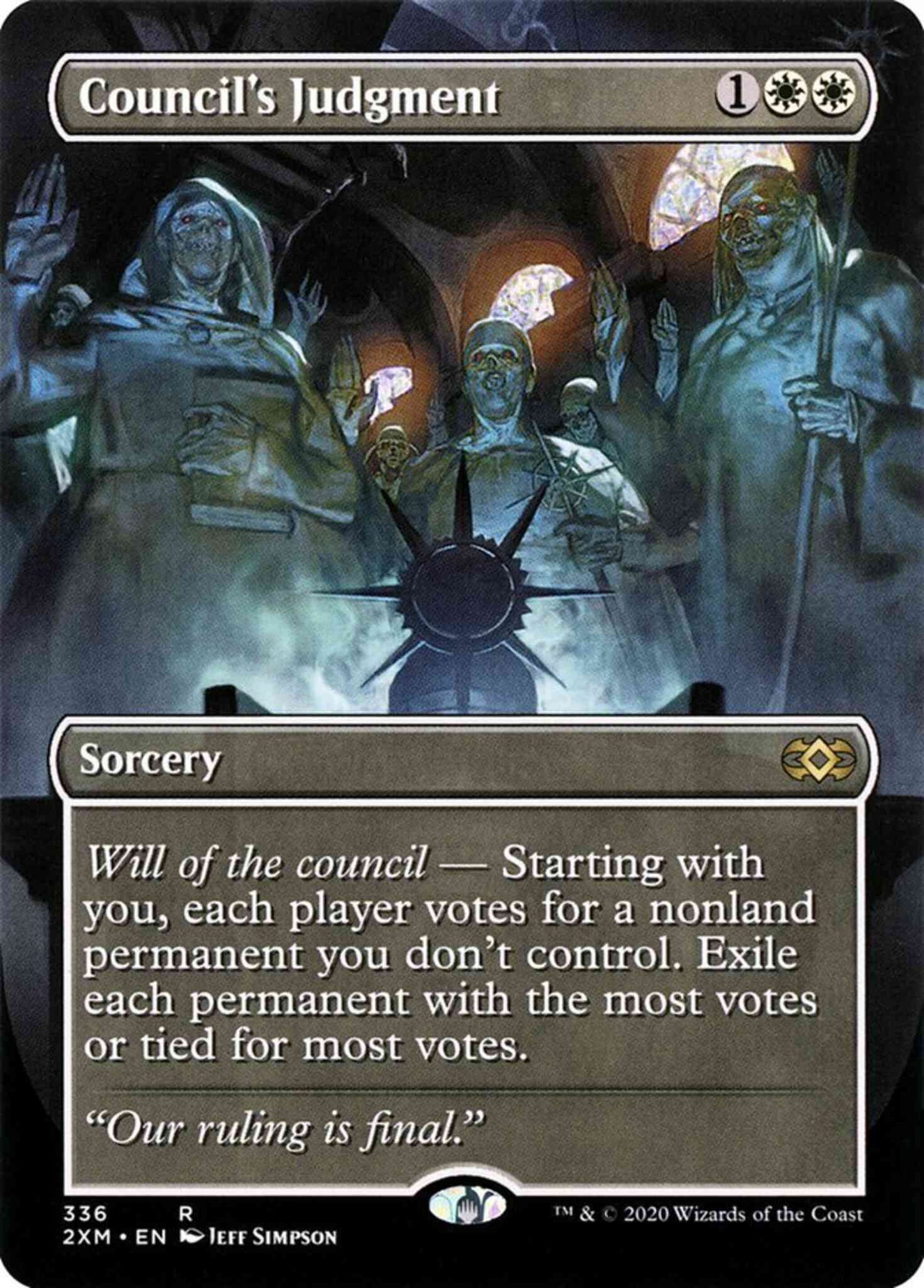 Council's Judgment [336] [Borderless] [Double Masters] [Non-Foil]