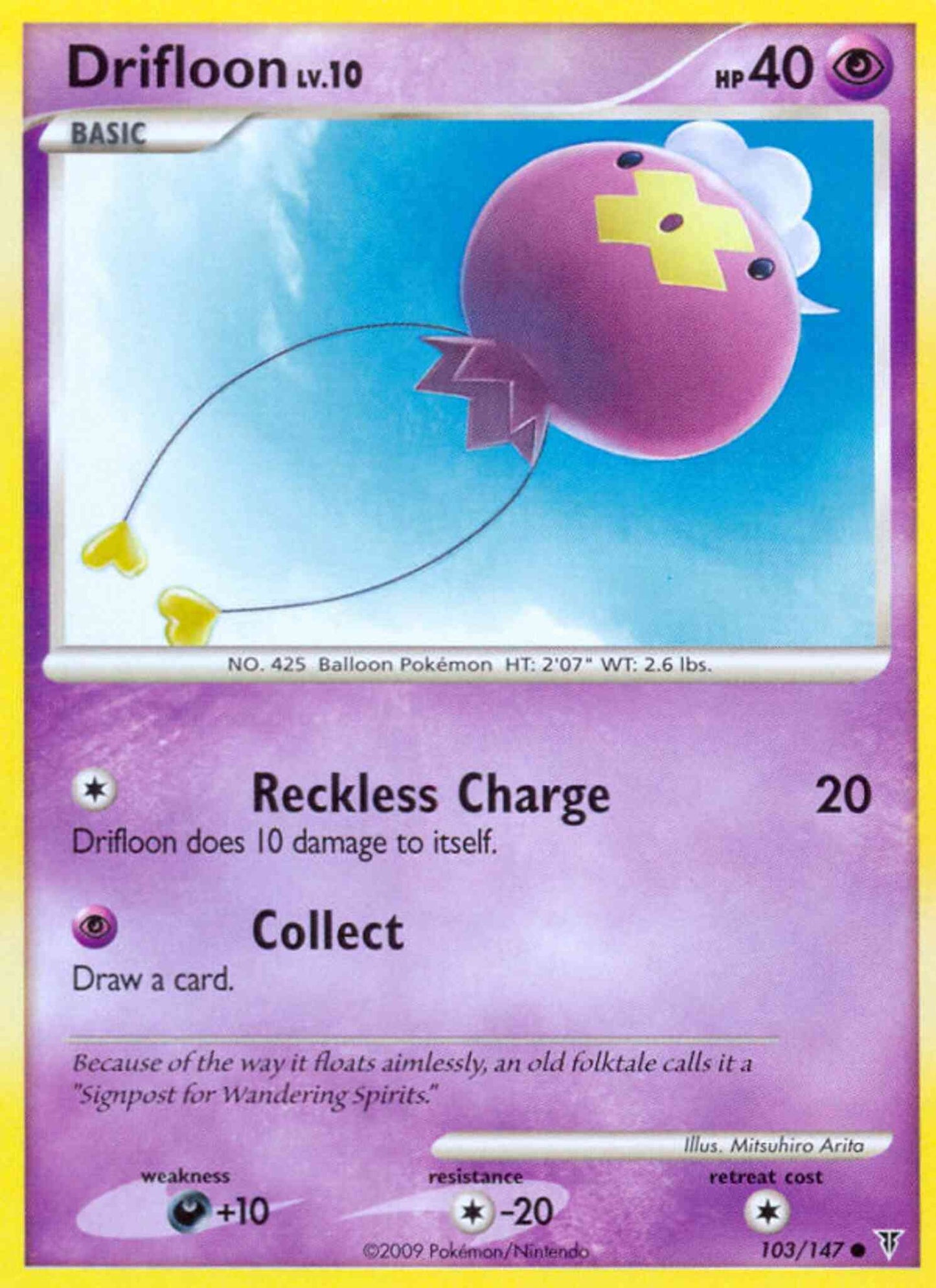 Drifloon - 103/147 - Common [pl3-103] [Non-Holo]