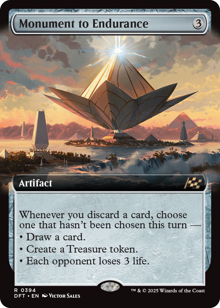 Monument to Endurance [394] [Extended Art] [Aetherdrift] [Non-Foil]