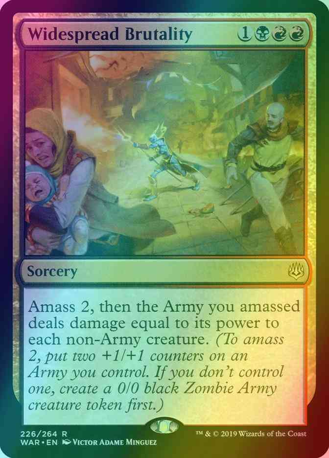 Widespread Brutality [226] [War of the Spark] [Foil]