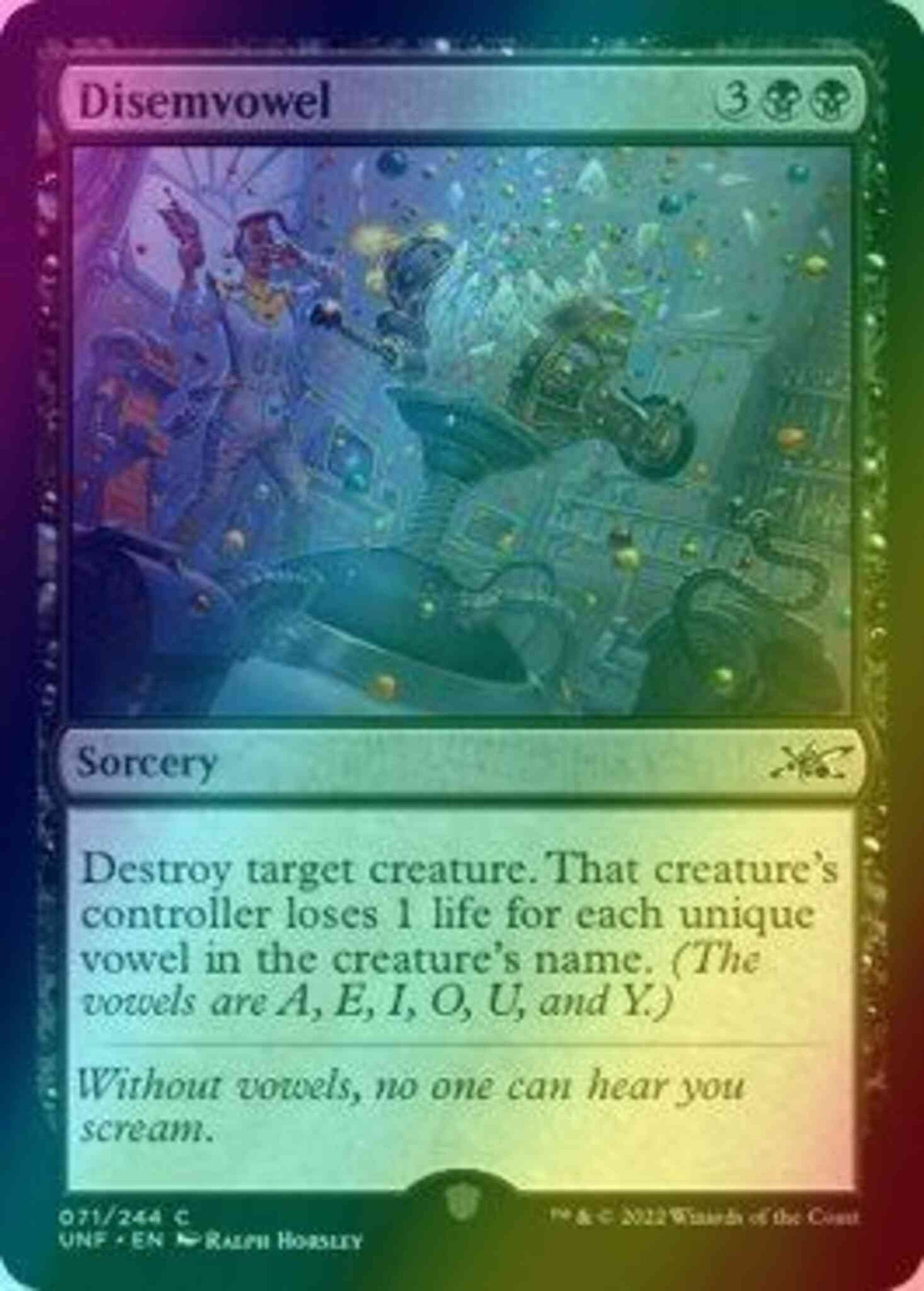 Disemvowel [71] [Unfinity] [Foil]