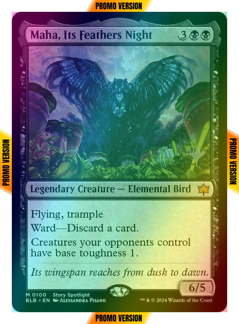 Maha, Its Feathers Night [100p] [Promo Pack] [Bloomburrow: Promos] [Foil]