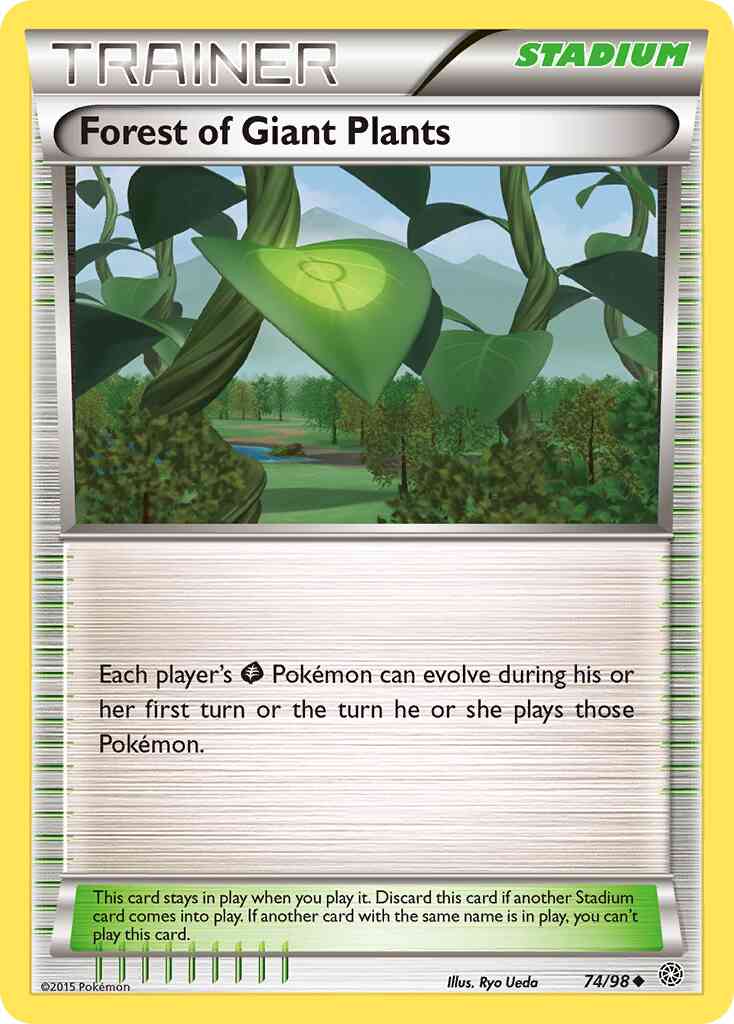 Forest of Giant Plants - 74/98 - Uncommon [xy7-74] [Reverse Holo]