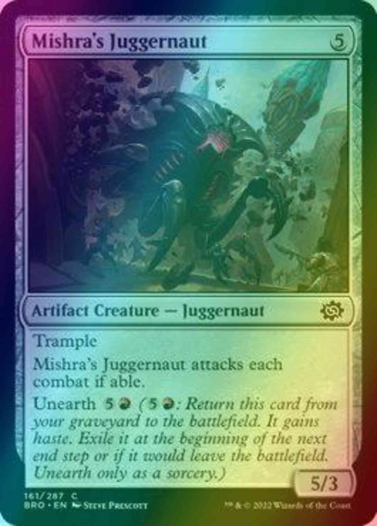 Mishra's Juggernaut [161] [The Brothers' War] [Foil]