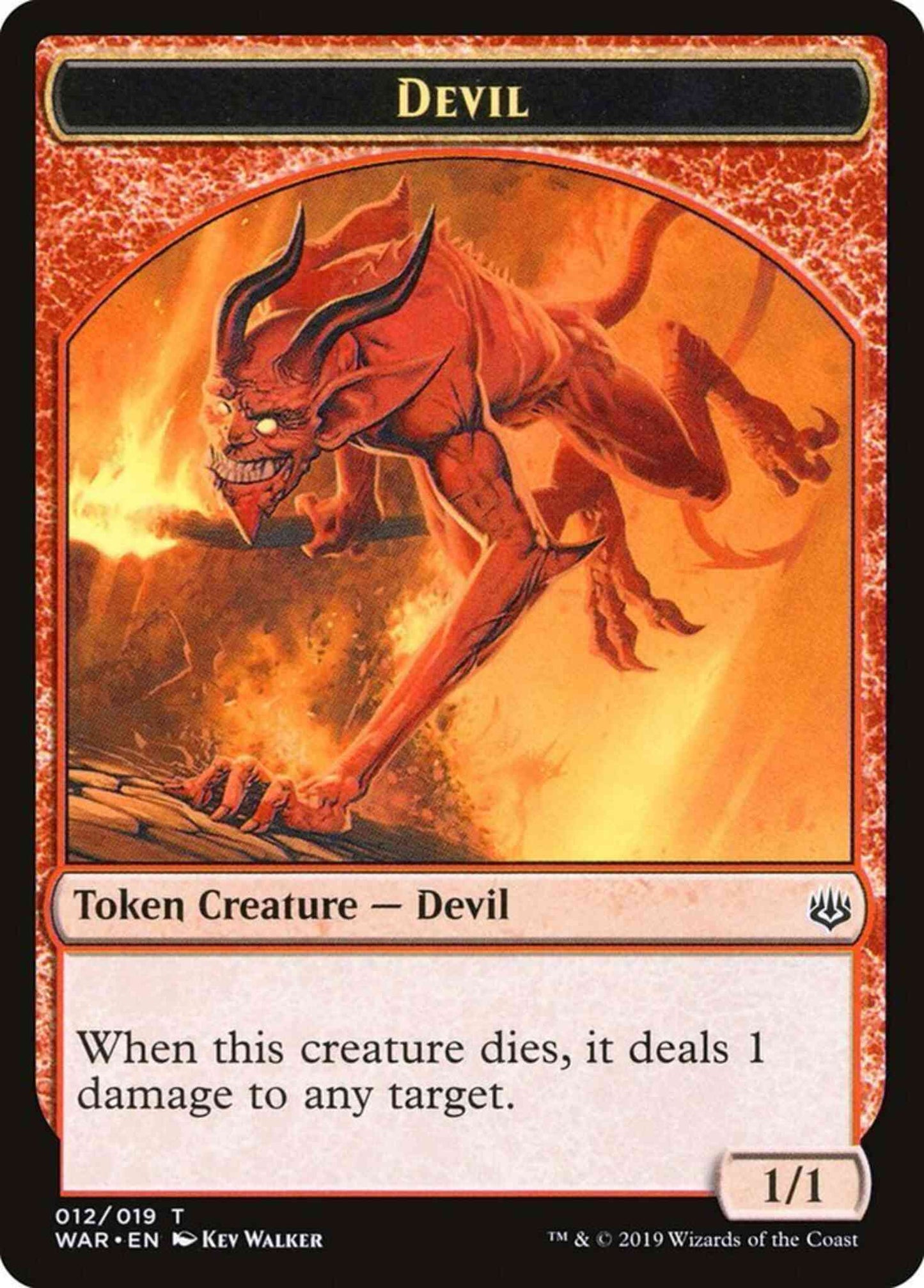 Devil Token [12] [War of the Spark Tokens] [Non-Foil]