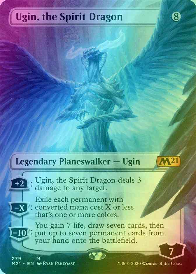 Ugin, the Spirit Dragon [279] [Borderless] [Core Set 2021] [Foil]