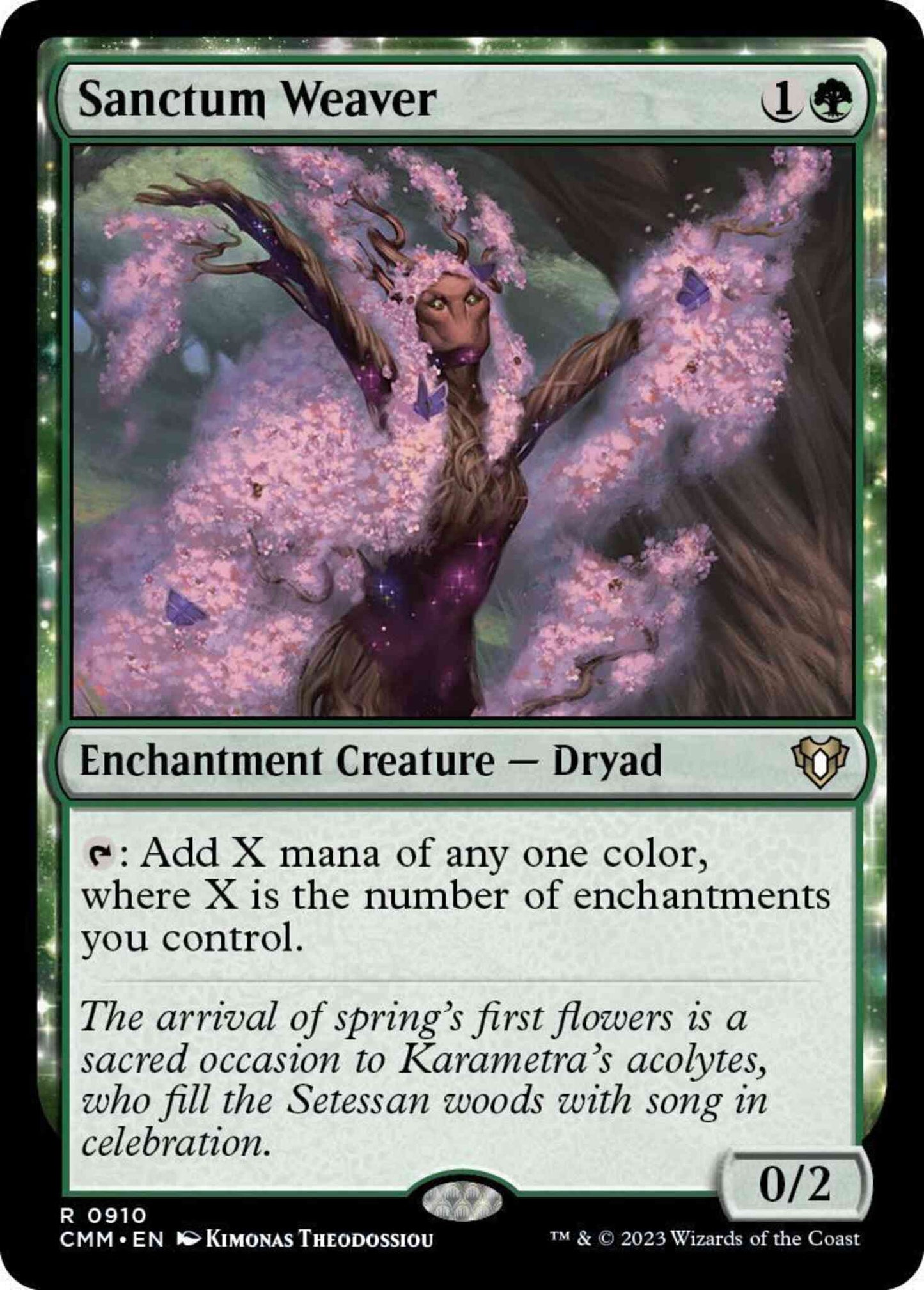 Sanctum Weaver [910] [Commander Masters] [Non-Foil]