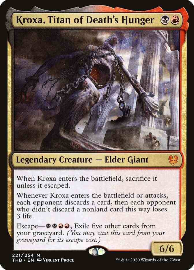 Kroxa, Titan of Death's Hunger [221] [Theros Beyond Death] [Non-Foil]