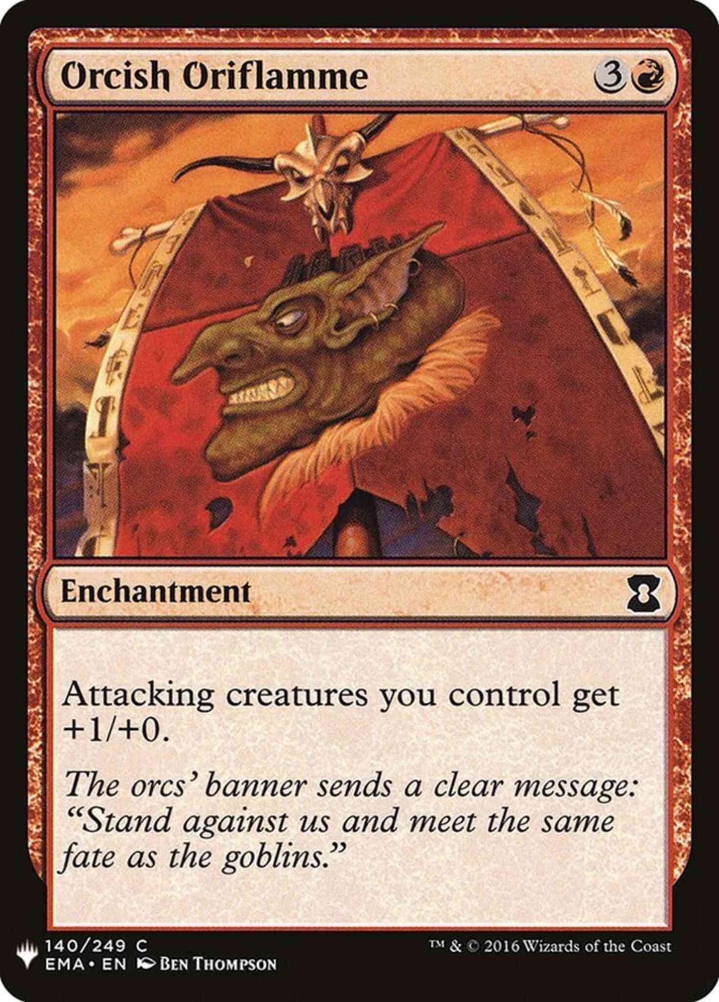 Orcish Oriflamme [EMA-140] [The List] [Non-Foil]