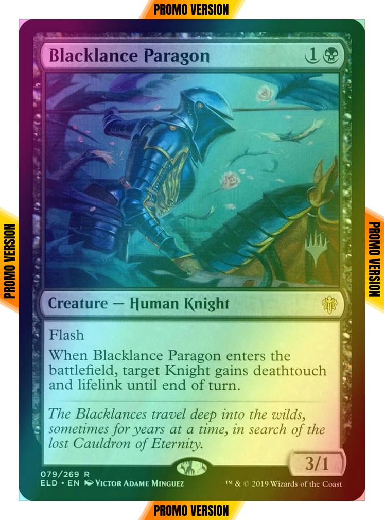 Blacklance Paragon [79p] [Promo Pack] [Throne of Eldraine Promos] [Foil]
