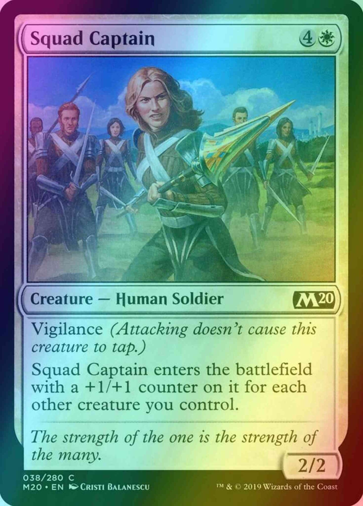 Squad Captain [38] [Core Set 2020] [Foil]