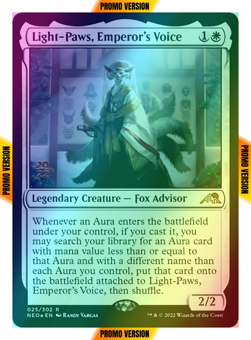 Light-Paws, Emperor's Voice [Prerelease] [25s] [Kamigawa: Neon Dynasty: Promos] [Foil]