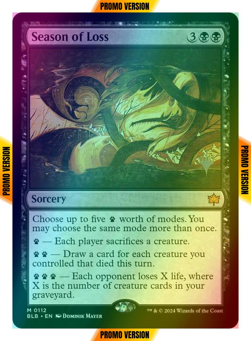 Season of Loss [112p] [Promo Pack] [Bloomburrow: Promos] [Foil]