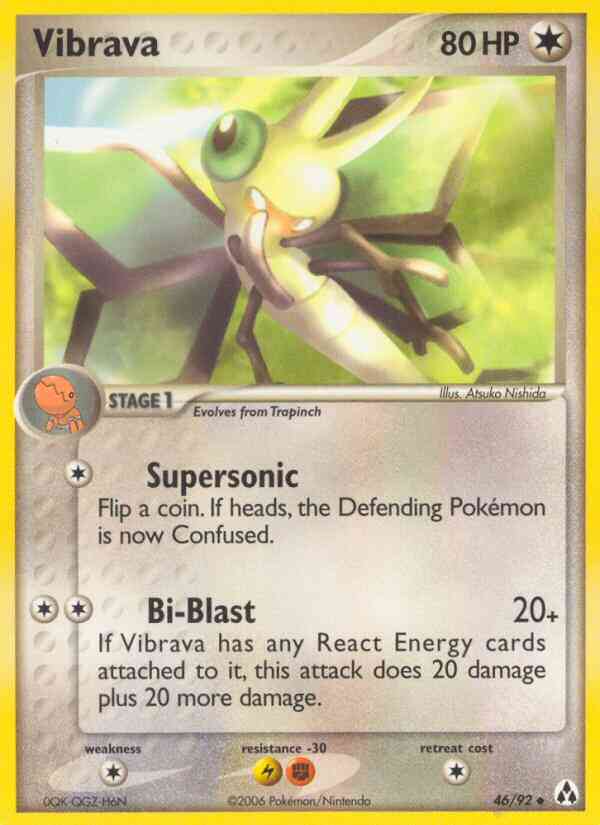 Vibrava - 46/92 - Uncommon [ex12-46] [Non-Holo]