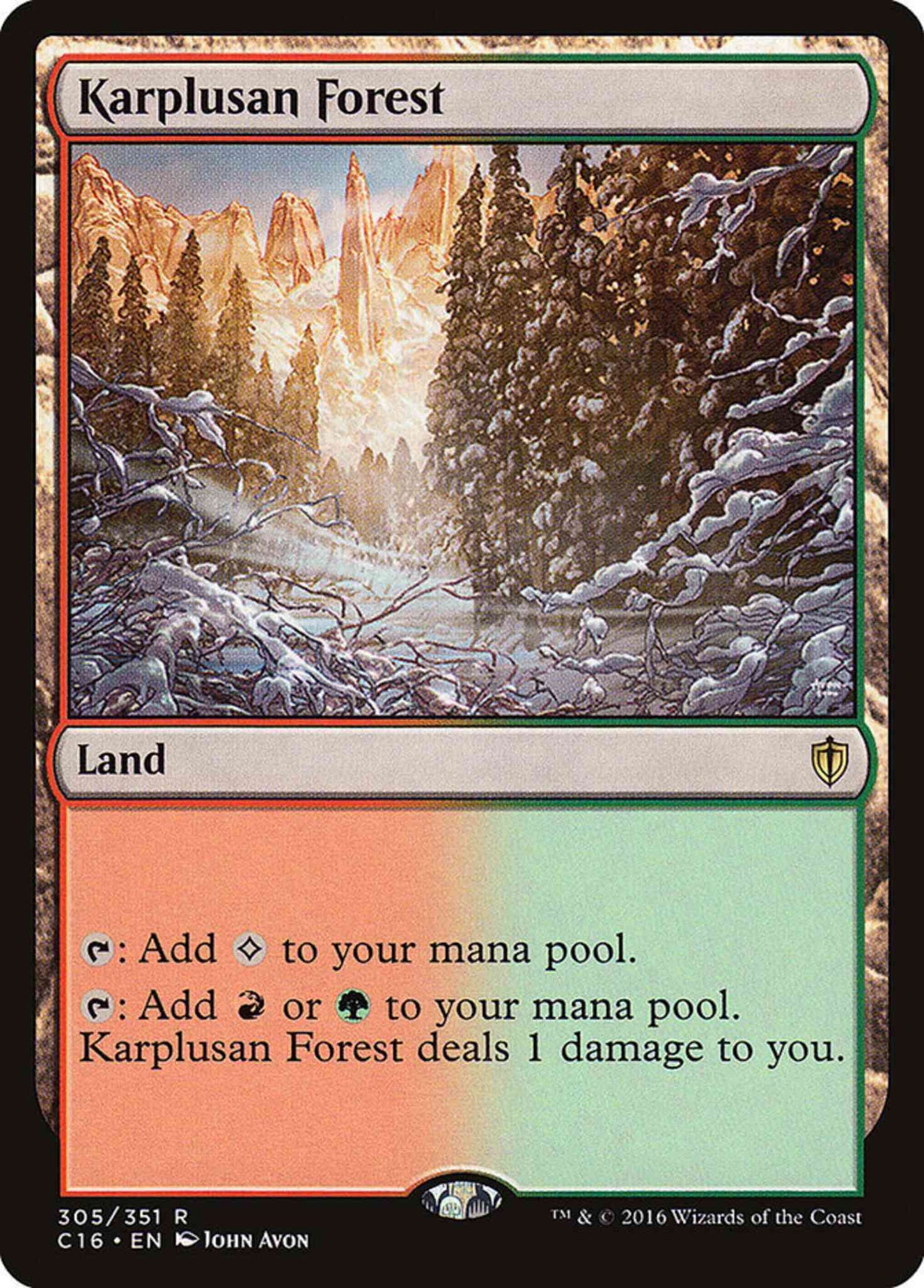 Karplusan Forest [305] [Commander 2016] [Non-Foil]