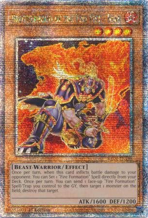 Brotherhood of the Fire Fist - Bear - RA04-EN198 - Quarter Century Secret Rare - 1st Edition