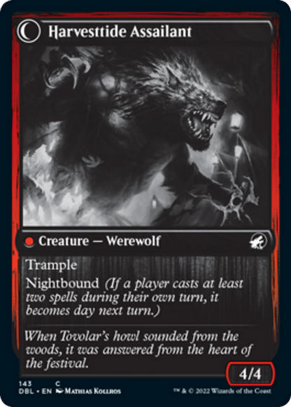 Harvesttide Infiltrator // Harvesttide Assailant [143] [Innistrad: Double Feature] [Non-Foil]