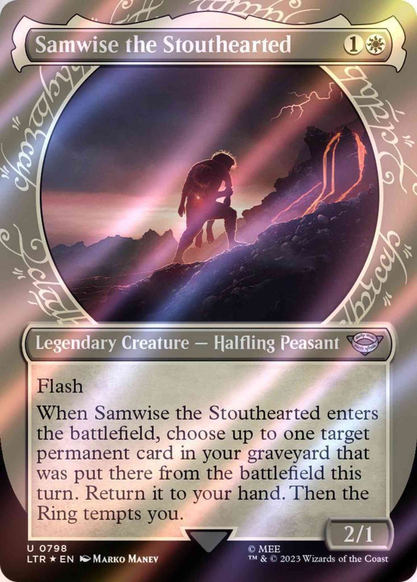 Samwise the Stouthearted [798] [Ring Showcase] [The Lord of the Rings: Tales of Middle-earth] [Surge Foil]