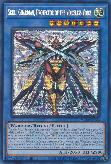 Skull Guardian, Protector of the Voiceless Voice - MP25-EN055 - Prismatic Secret Rare - 1st Edition