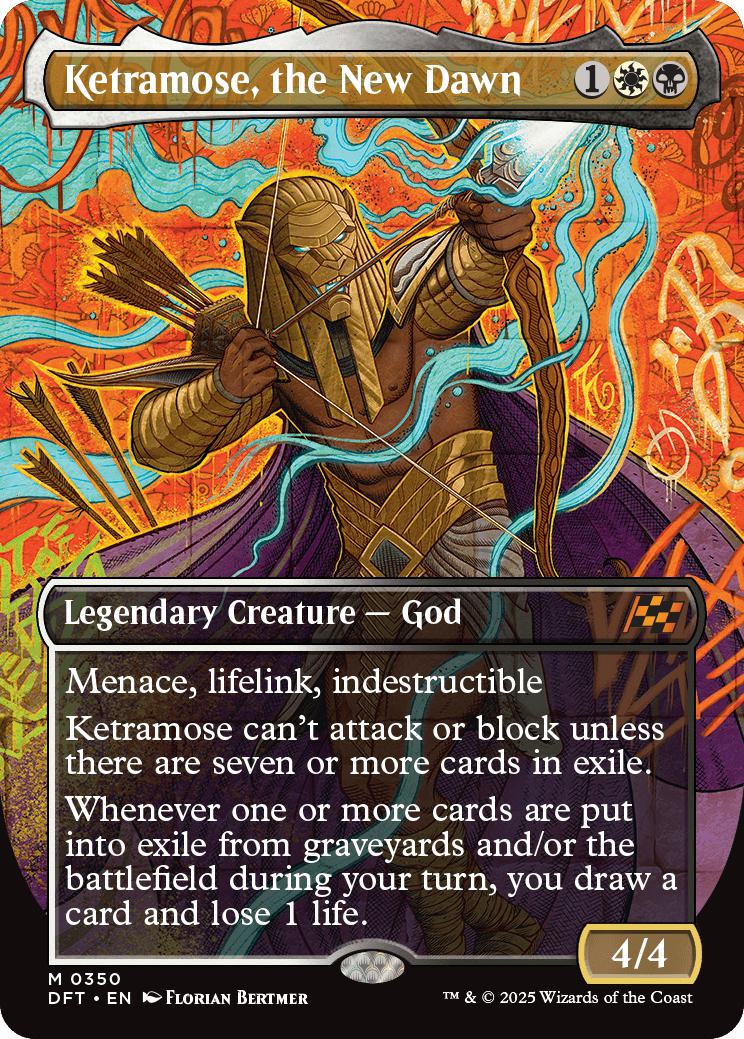 Ketramose, the New Dawn [350] [Borderless] [Graffiti] [Aetherdrift] [Non-Foil]