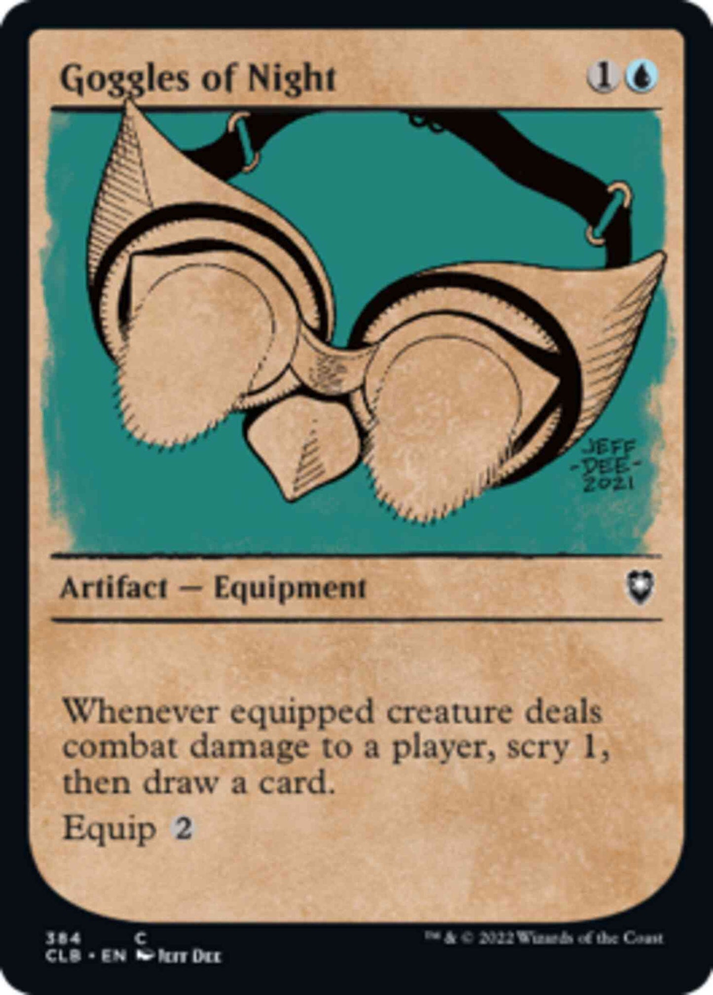 Goggles of Night [384] [Rulebook Showcase] [Commander Legends: Battle for Baldur's Gate] [Non-Foil]