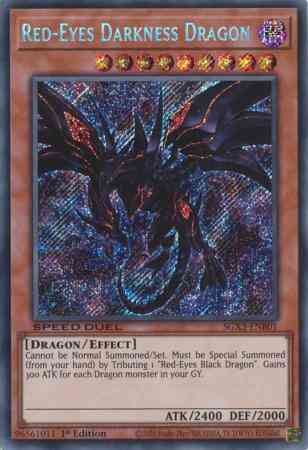 Red-Eyes Darkness Dragon - SGX3-ENB01 - Secret Rare - 1st Edition