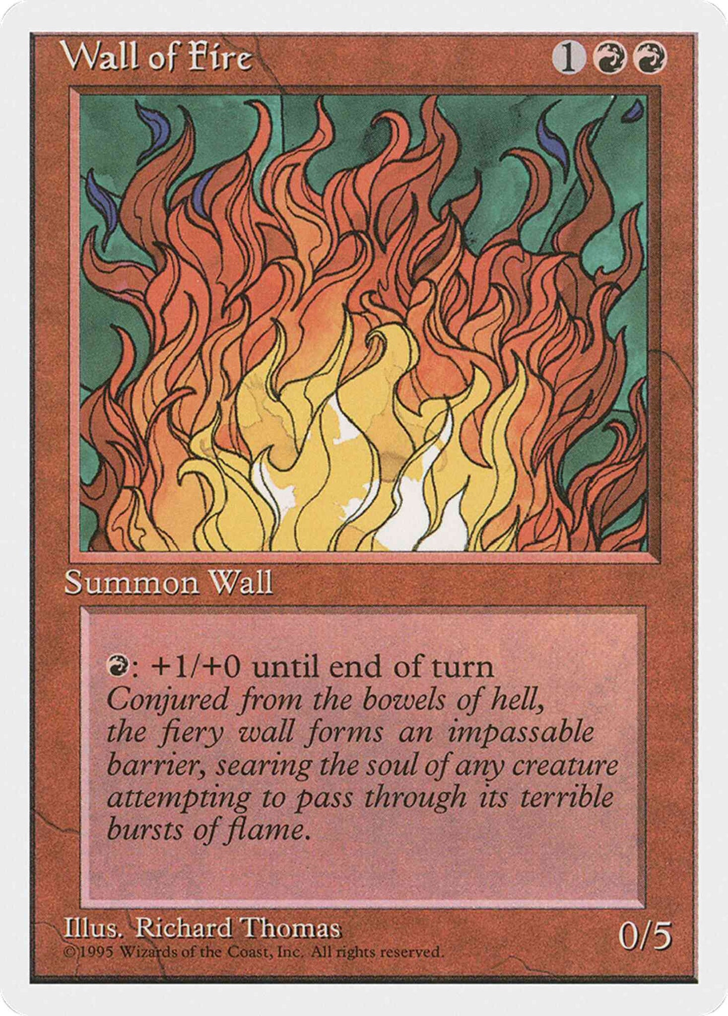 Wall of Fire [230] [Fourth Edition] [Non-Foil]