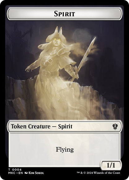 Phyrexian Germ Token (10) // Spirit Token (04) [Murders at Karlov Manor: Commander: Tokens] [Non-Foil]