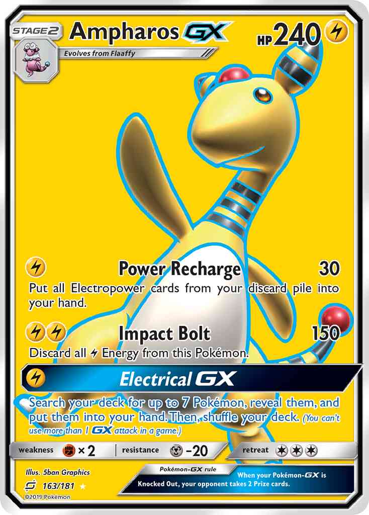 Ampharos-GX - 163/181 - Rare Ultra [sm9-163] [Ultra]