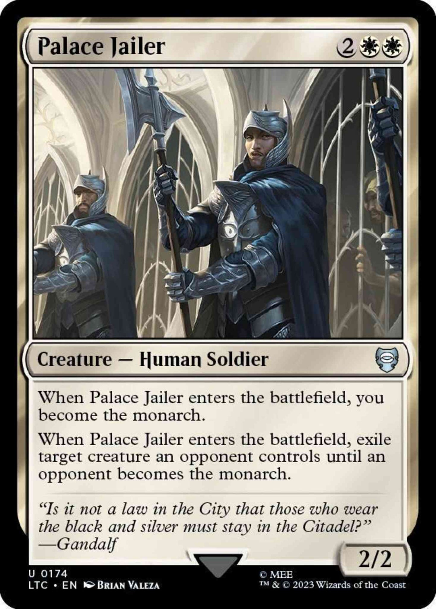 Palace Jailer [174] [The Lord of the Rings: Tales of Middle-earth: Commander] [Non-Foil]