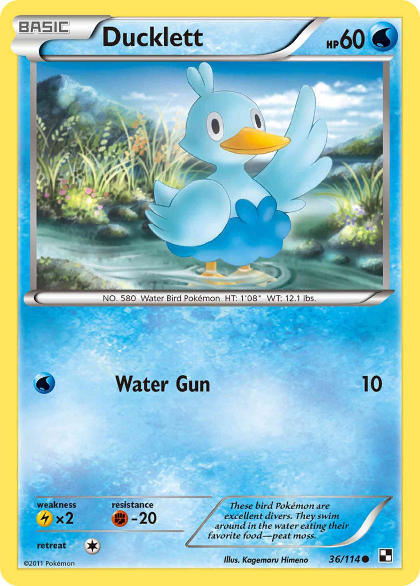 Ducklett - 36/114 - Common [bw1-36] [Non-Holo]
