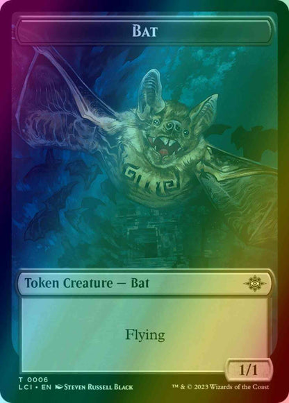 Bat Token (06) // Treasure Token (18) [The Lost Caverns of Ixalan: Tokens] [Foil]