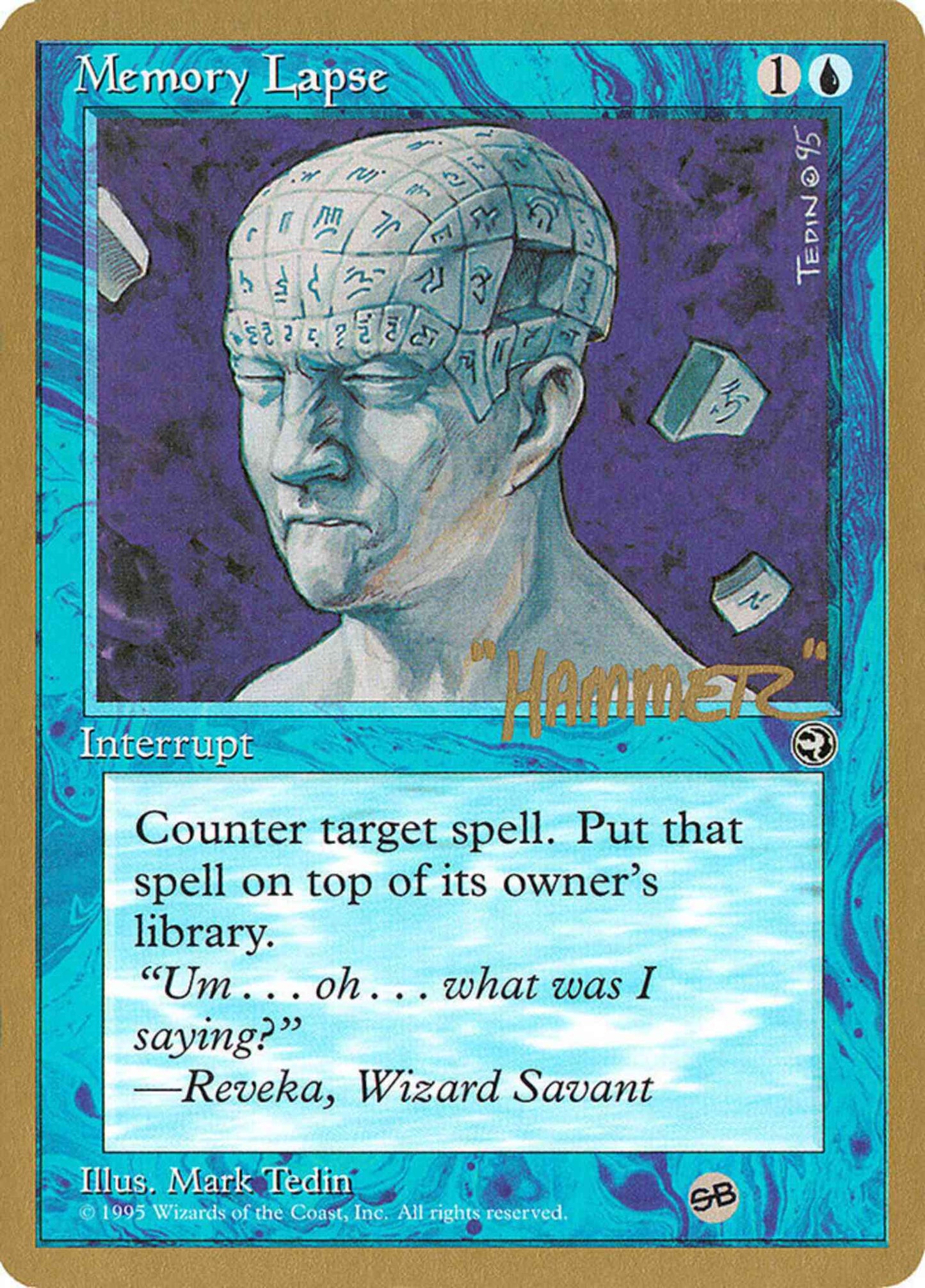 Memory Lapse [sr32bsb] [Bald man] [Pro Tour Collector Set] [Non-Foil]