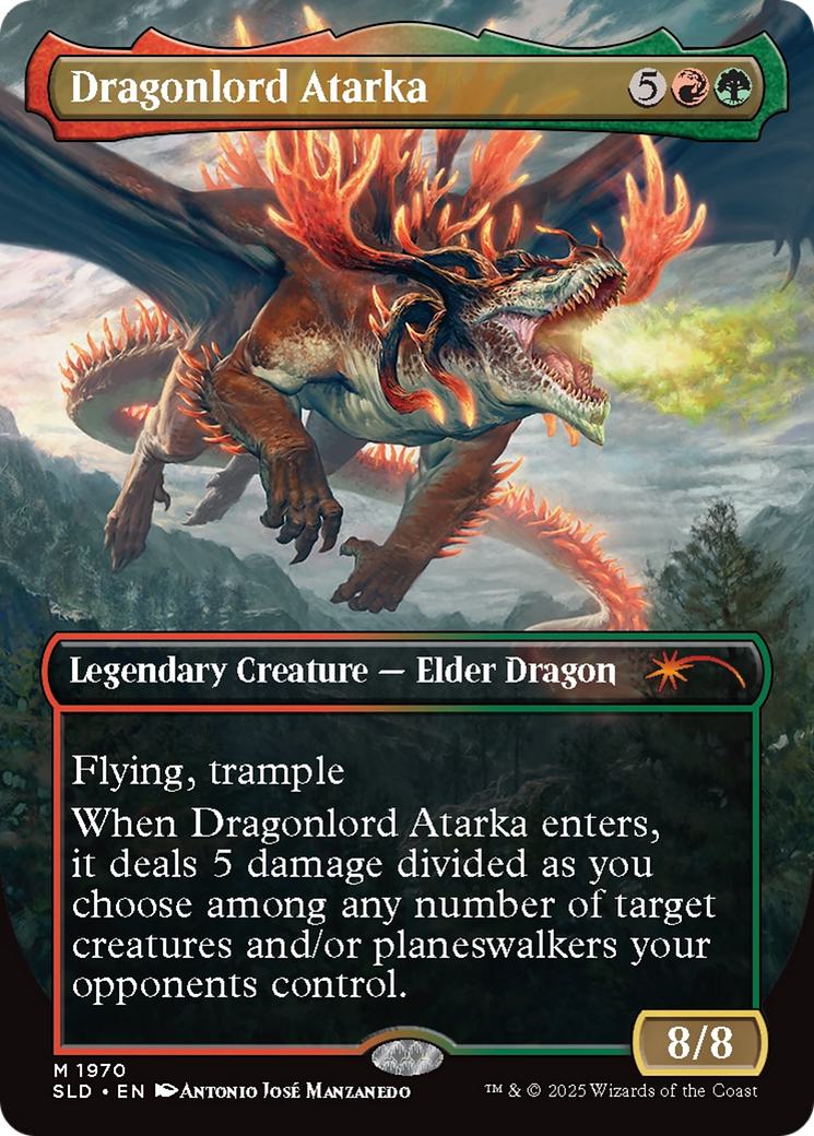 Dragonlord Atarka // Dragonlord Atarka [1970] [Borderless] [They Grow Up So Fast] [Secret Lair Drop] [Non-Foil]