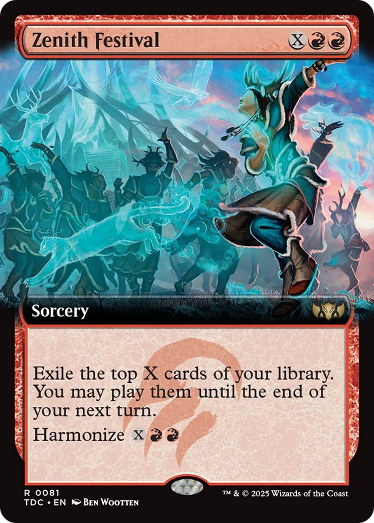 Zenith Festival [81] [Extended Art] [Tarkir: Dragonstorm: Commander] [Non-Foil]