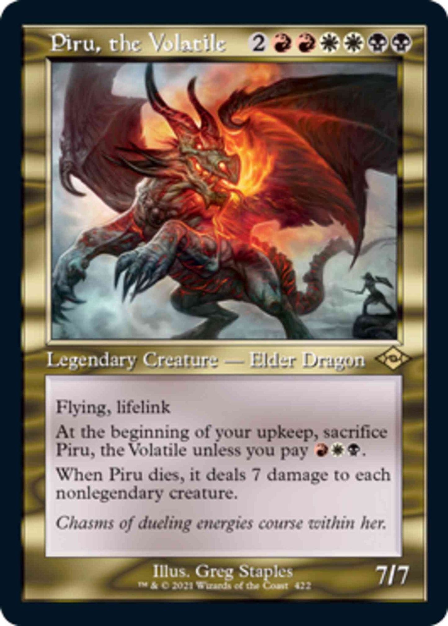 Piru, the Volatile [422] [Retro Frame] [Modern Horizons 2] [Non-Foil]