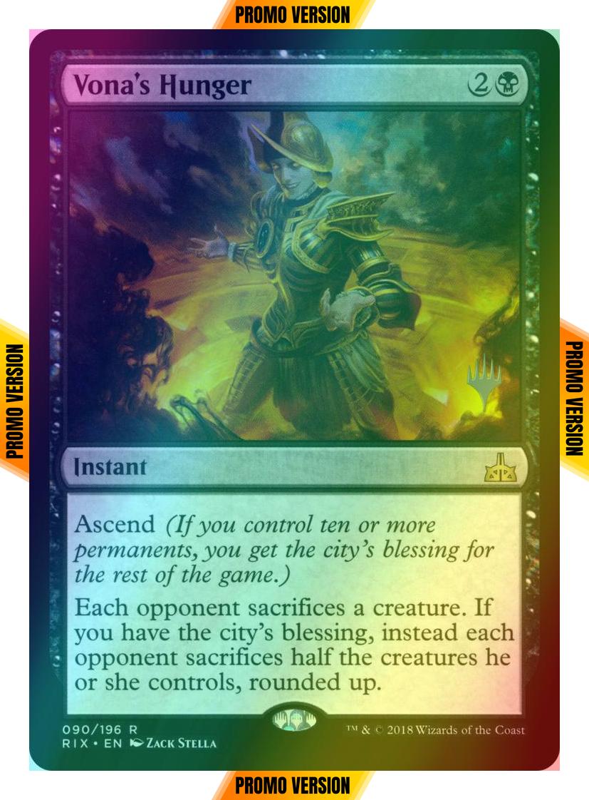 Vona's Hunger [90p] [Promo Pack] [Rivals of Ixalan Promos] [Foil]